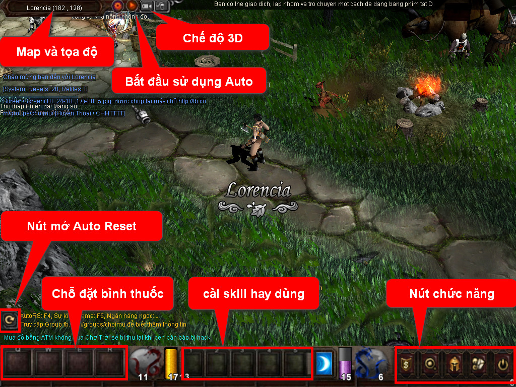 Chức năng chính của Game MU Hải Việt